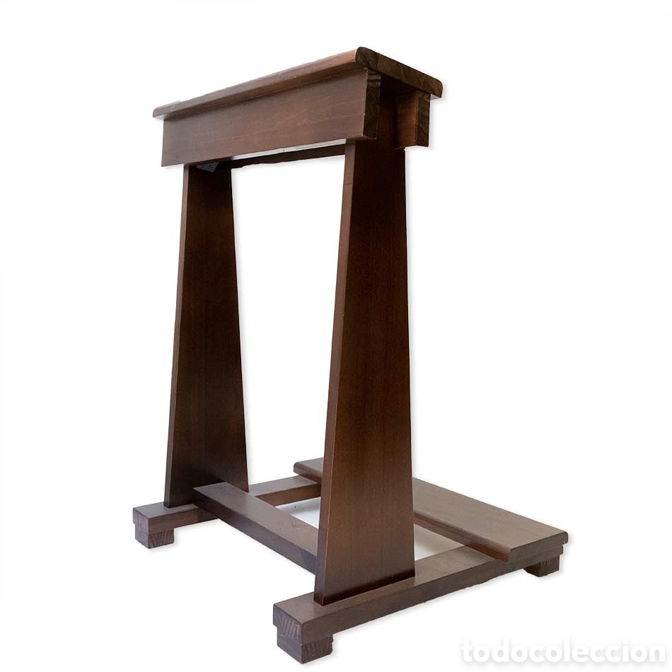 reclinatorio de madera para iglesia - Compra venta en todocoleccion