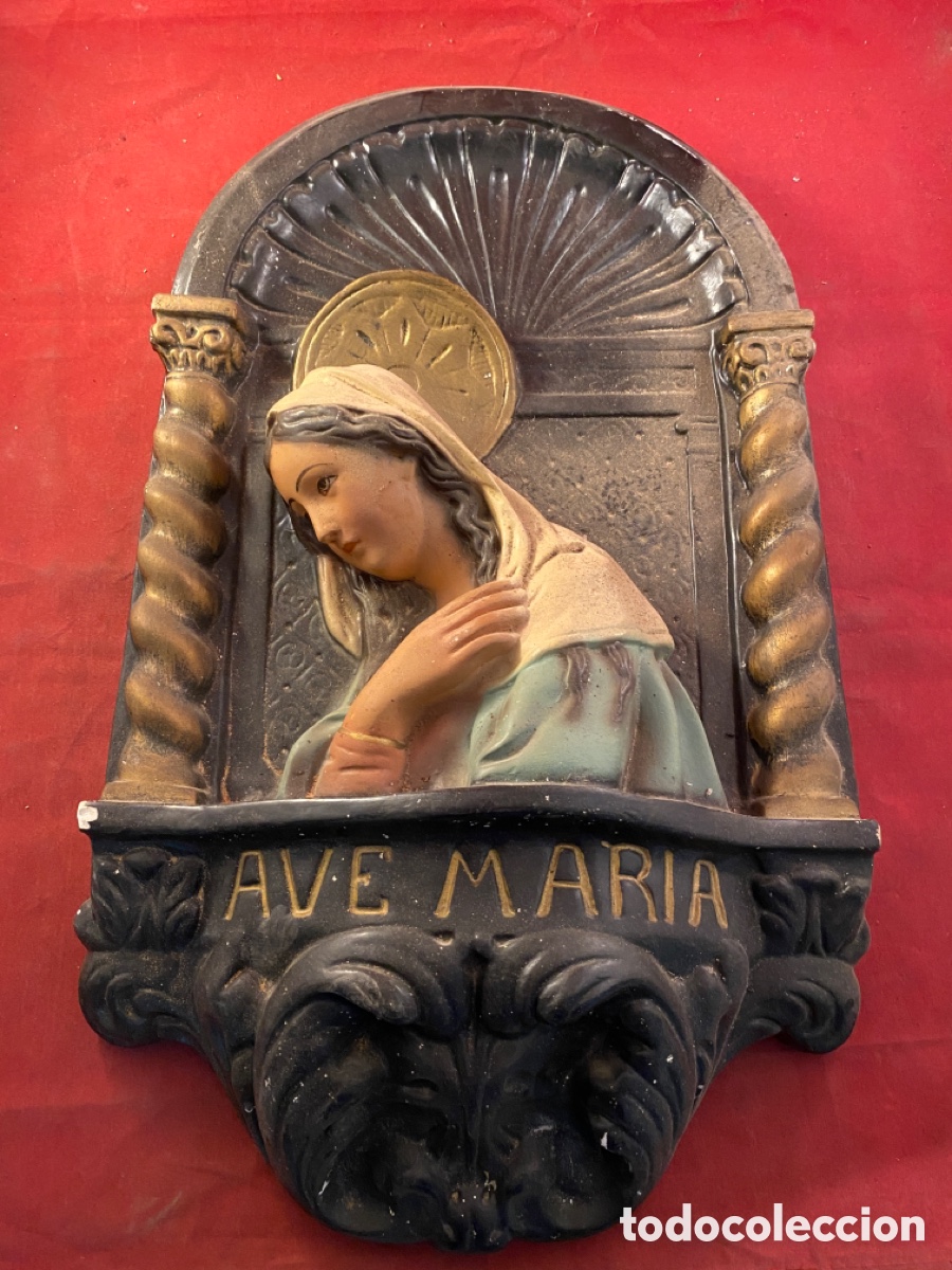 Antig&uuml;edades: AVE MAR&Iacute;A escayola - Foto 1
