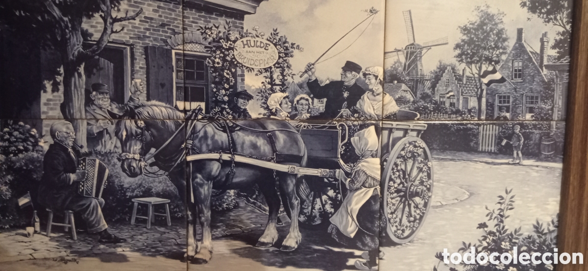 Antig&uuml;edades: Cuadro panel de azulejos - Foto 3