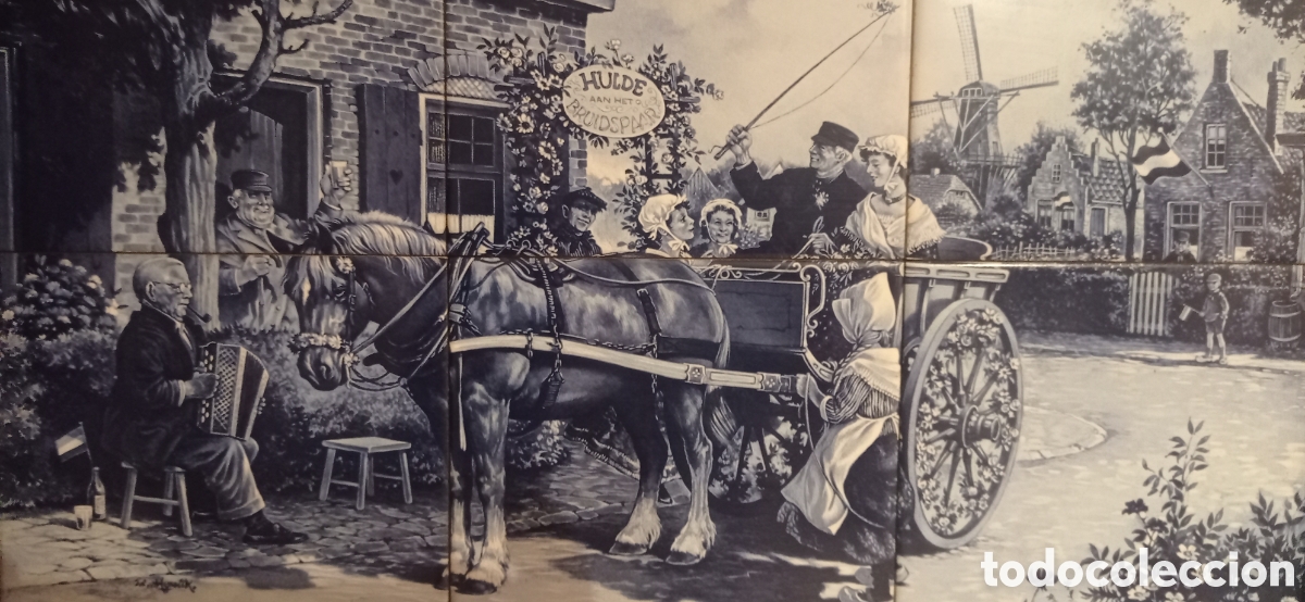Antig&uuml;edades: Cuadro panel de azulejos - Foto 4