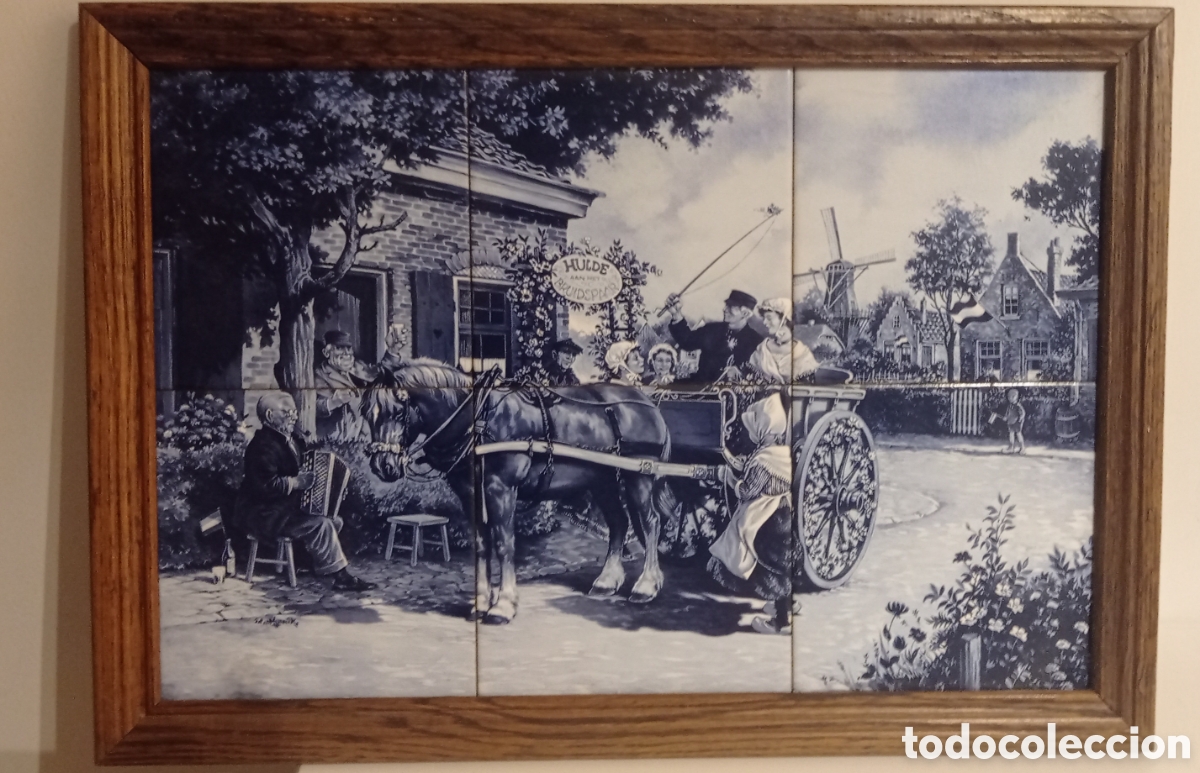 Antig&uuml;edades: Cuadro panel de azulejos - Foto 1