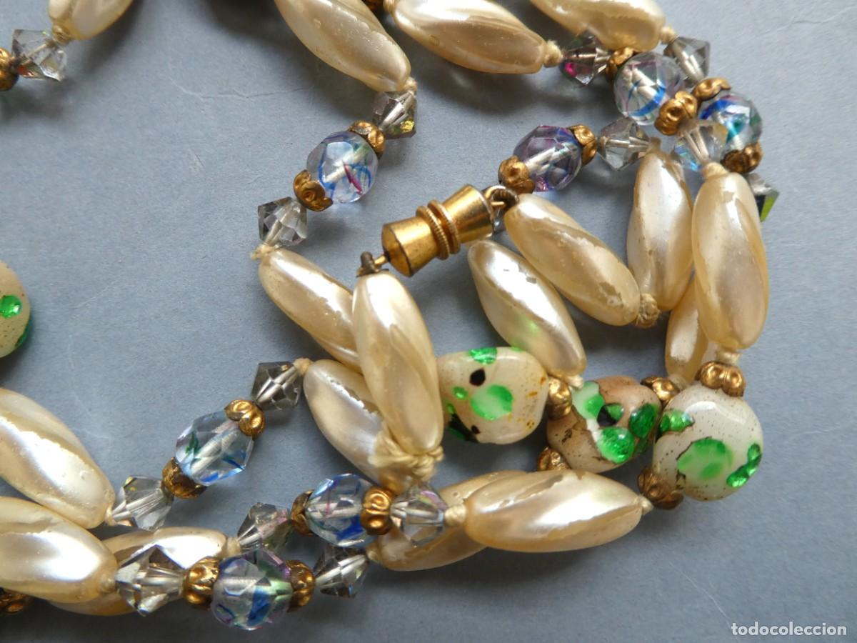 Antig&uuml;edades: ANTIGUO COLLAR DE CRISTAL DE MURANO - Foto 2