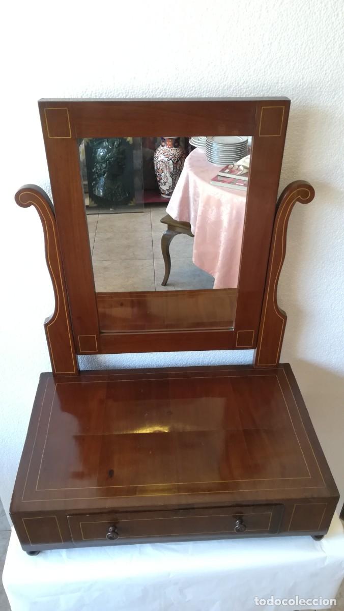 Antig&uuml;edades: TOCADOR ISABELINO DE MADERA DE CAOBA - Foto 2
