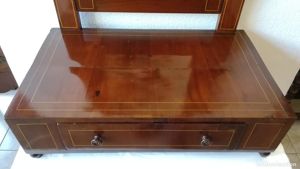 Antig&uuml;edades: TOCADOR ISABELINO DE MADERA DE CAOBA - Foto 9