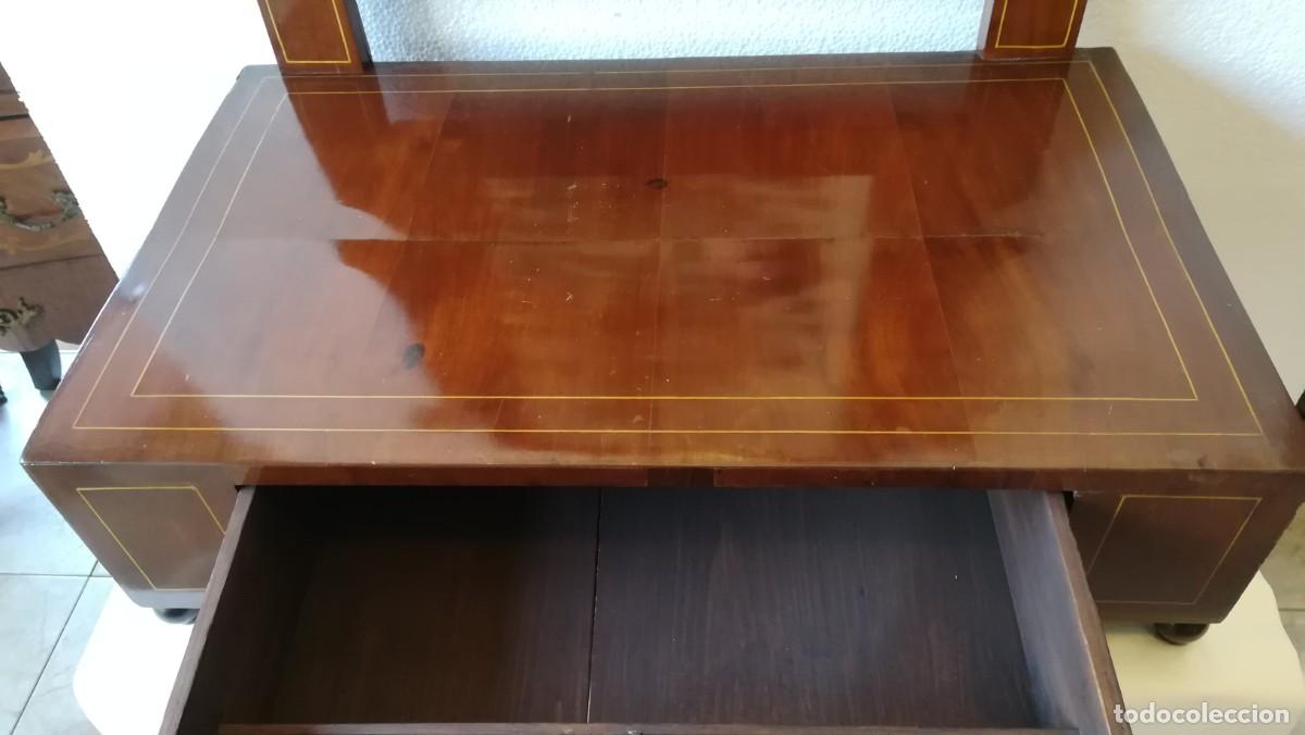 Antig&uuml;edades: TOCADOR ISABELINO DE MADERA DE CAOBA - Foto 12