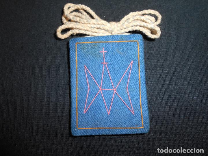Antig&uuml;edades: ANTIGUO ESCAPULARIO CON LA INMACULADA, MIDE 6 X 4,5 CMS. - Foto 2