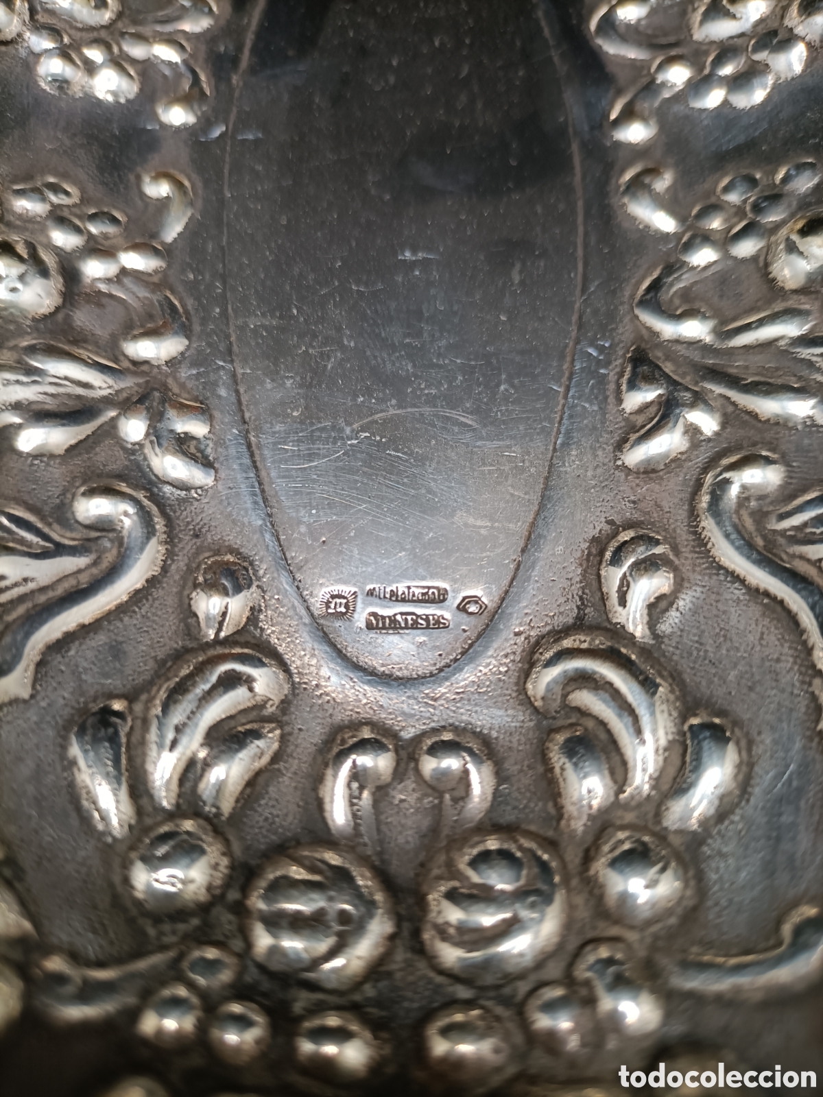 Antig&uuml;edades: Peque&ntilde;a Bandeja en Plata Meneses - Foto 2