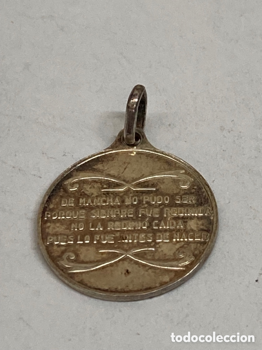 Antig&uuml;edades: Medalla de plata religiosa - Foto 2