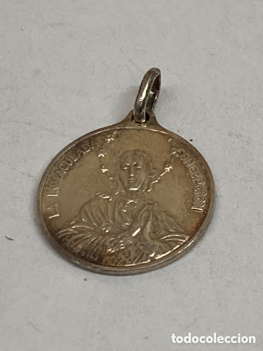 Antig&uuml;edades: Medalla de plata religiosa - Foto 1