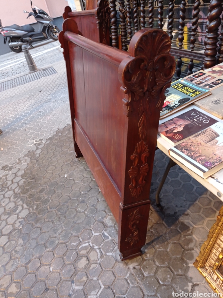 Antig&uuml;edades: Cama de barco de caoba - Foto 4