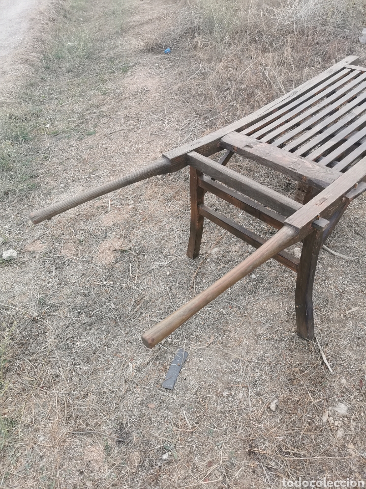 Antig&uuml;edades: Carretilla antigua de madera. - Foto 3