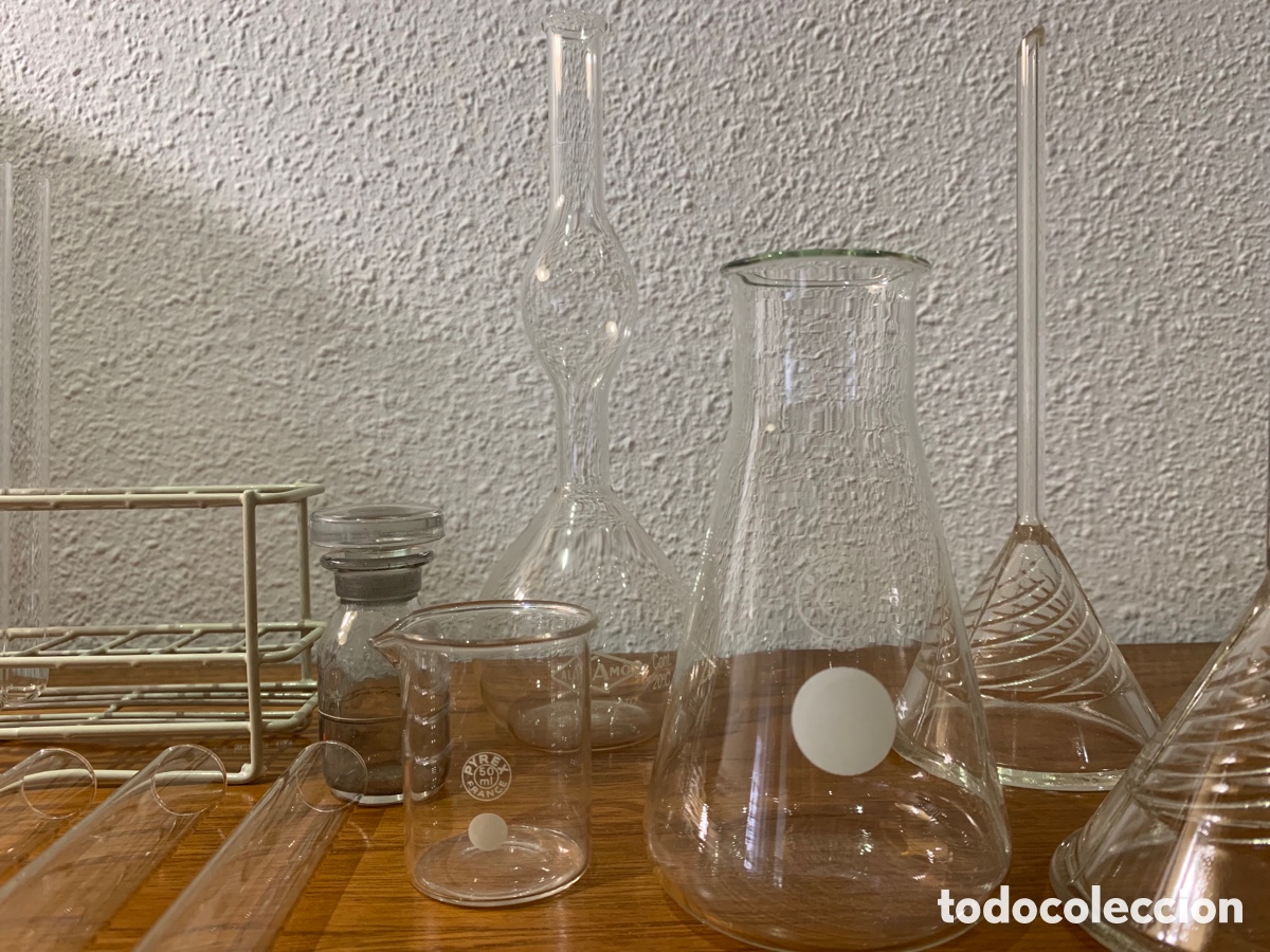 Antig&uuml;edades: Antiguo material de laboratorio de cristal - Foto 4