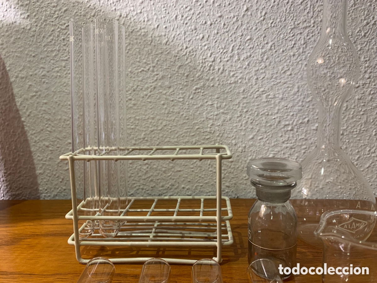 Antig&uuml;edades: Antiguo material de laboratorio de cristal - Foto 5