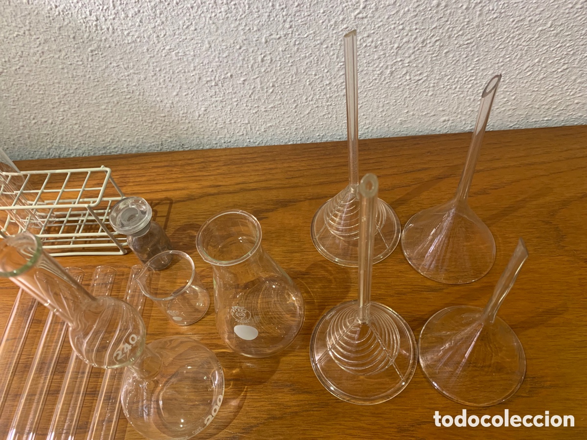 Antig&uuml;edades: Antiguo material de laboratorio de cristal - Foto 10
