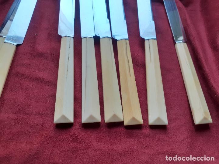 Antig&uuml;edades: Cuchillos antiguos mango marfil - Foto 4