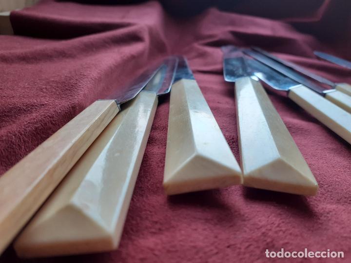 Antig&uuml;edades: Cuchillos antiguos mango marfil - Foto 6
