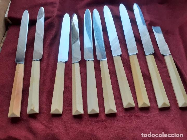 Antig&uuml;edades: Cuchillos antiguos mango marfil - Foto 1