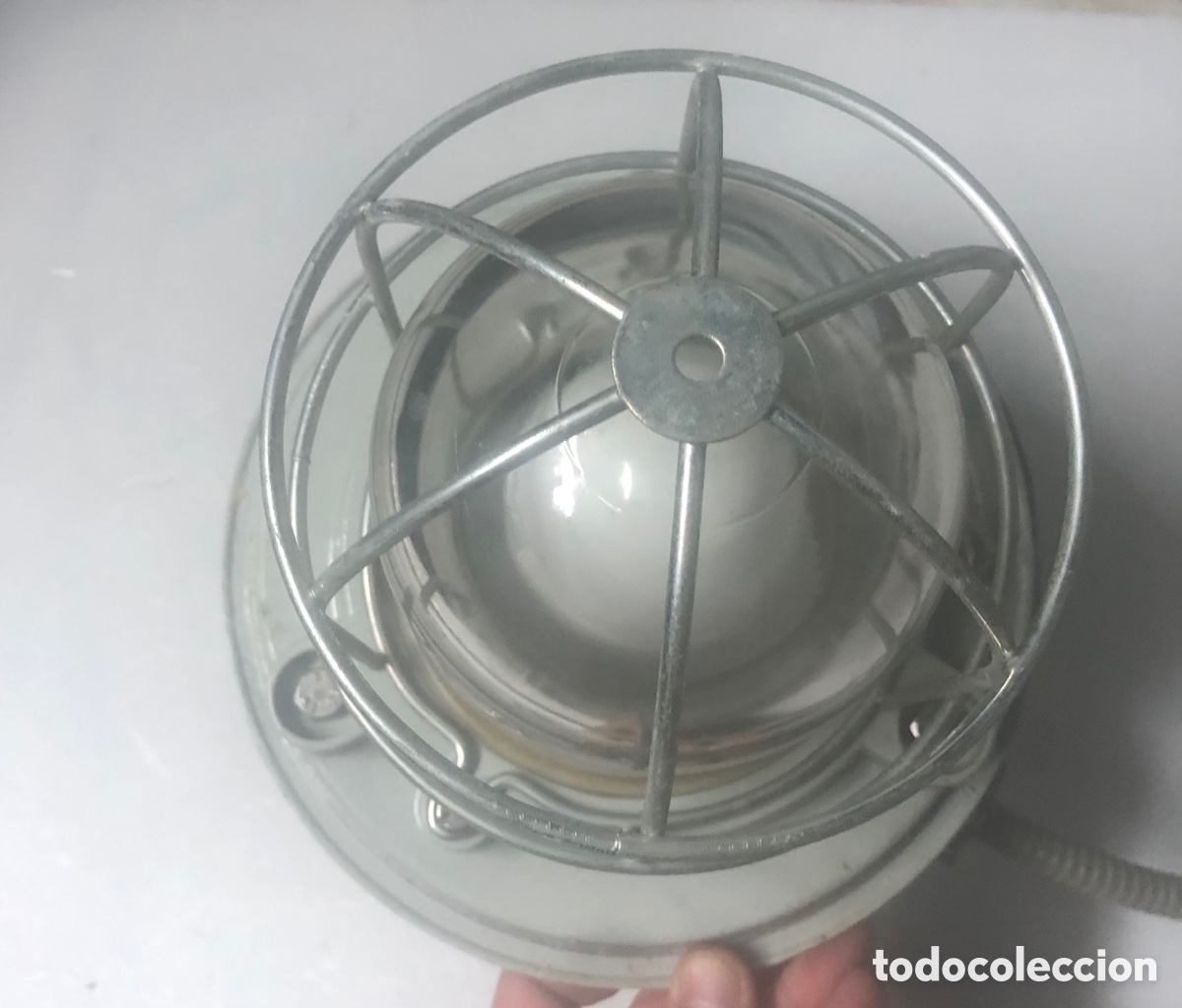 Antig&uuml;edades: L&Aacute;MPARA O FAROL DE B&Uacute;NKER MILITAR - Foto 4