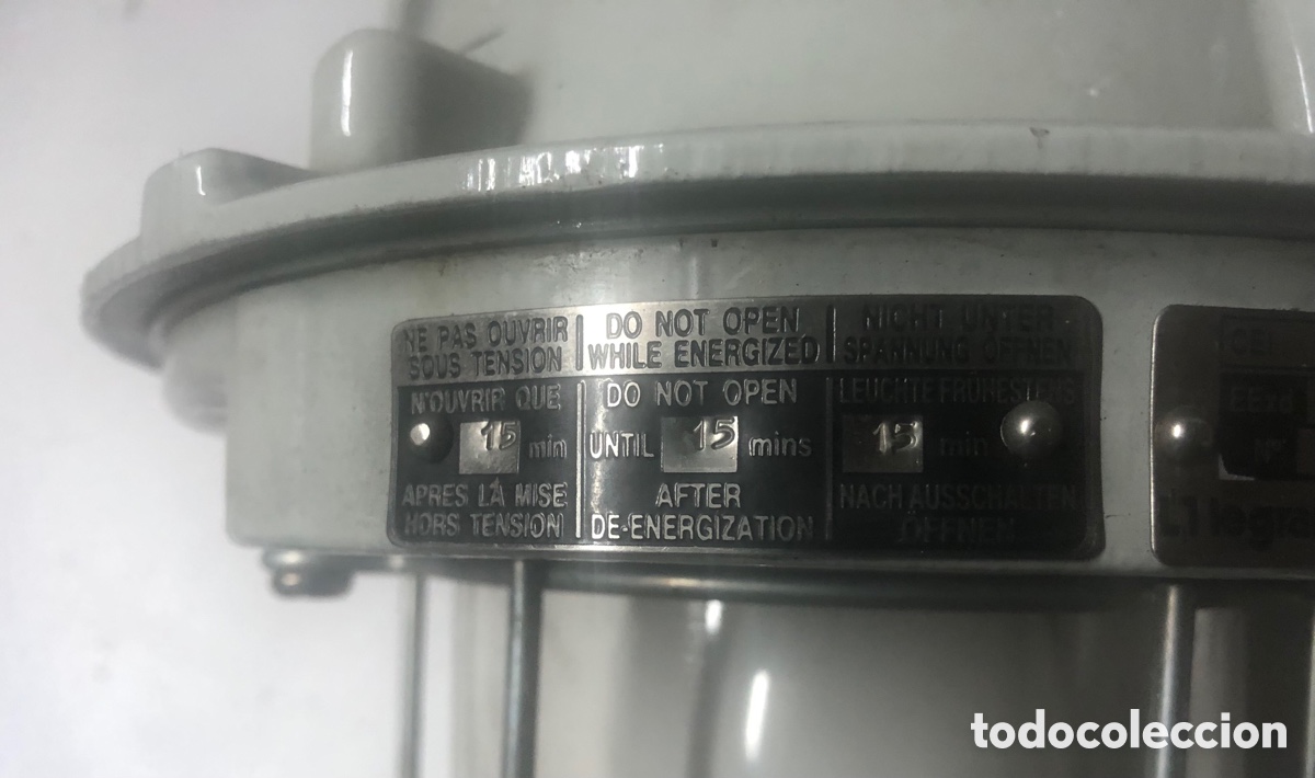 Antig&uuml;edades: L&Aacute;MPARA O FAROL DE B&Uacute;NKER MILITAR - Foto 6