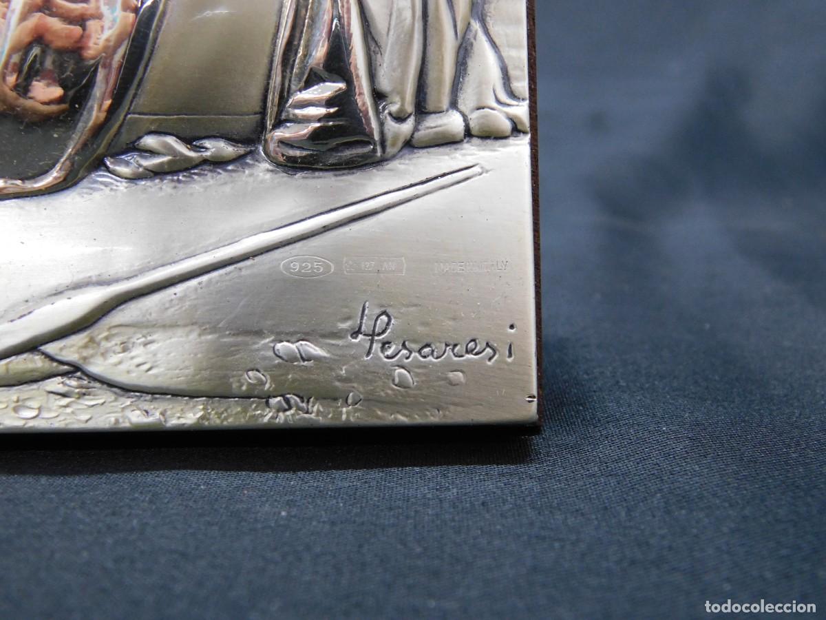 Antig&uuml;edades: Cuadro barcas en plata - Foto 4