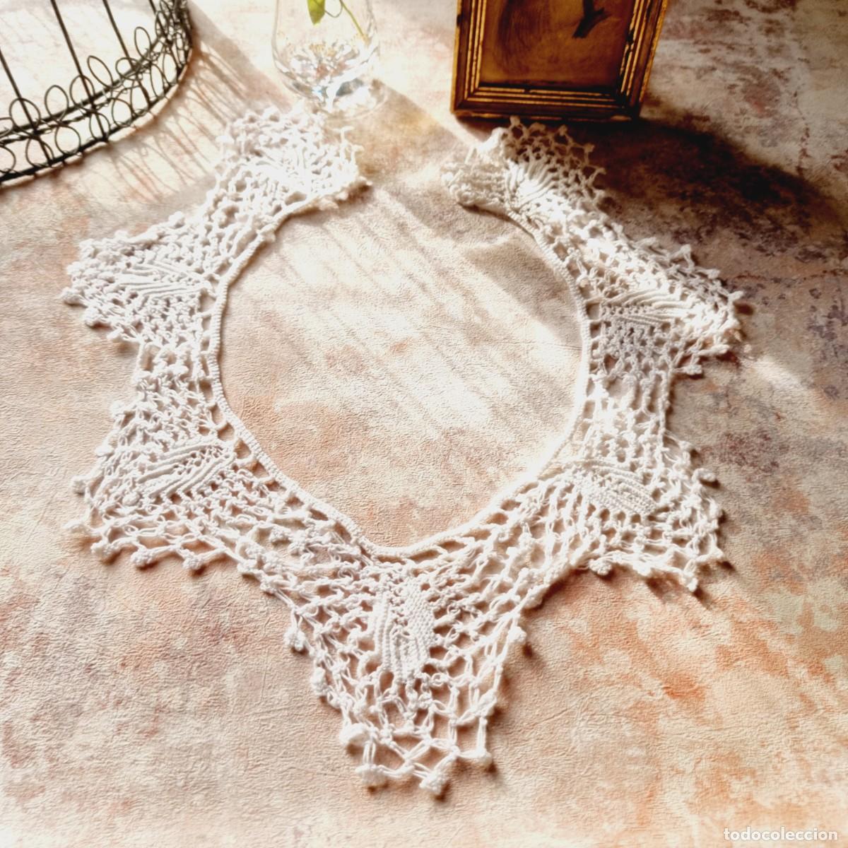 Antig&uuml;edades: Antiguo Cuello de Crochet - Foto 2