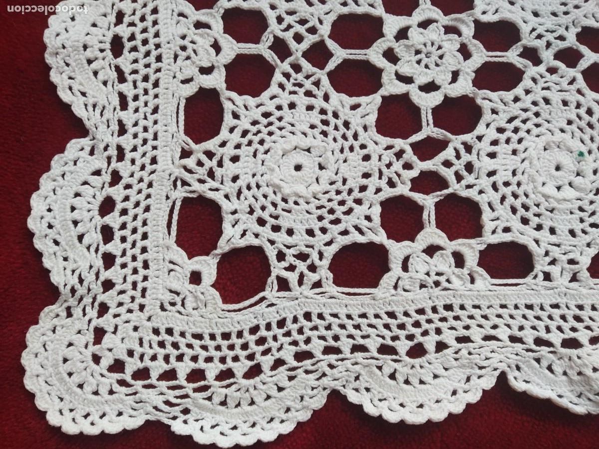 Antig&uuml;edades: TAPETE RECTANGULAR GANCHILLO - CROCHET - Foto 4