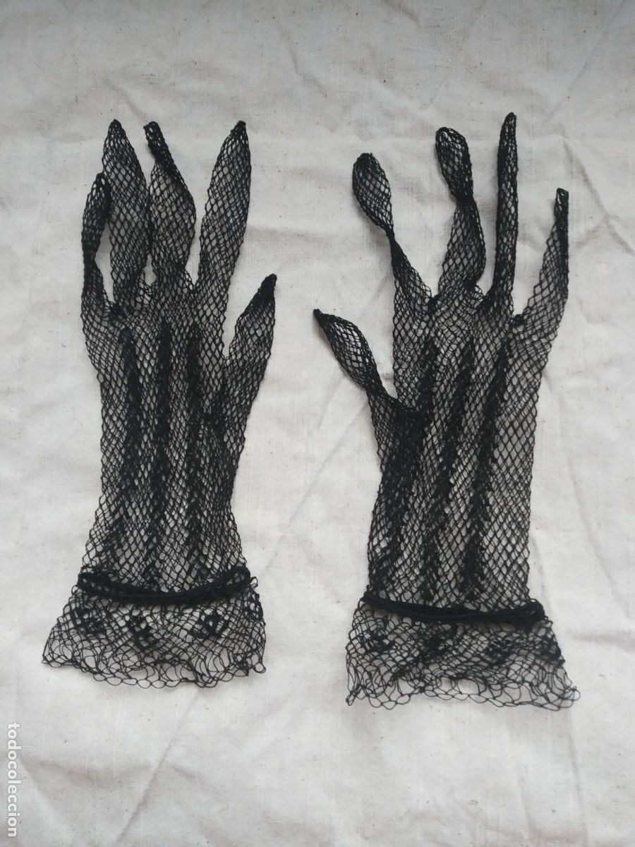 Antig&uuml;edades: GUANTES DE REDECILLA - RED - Foto 2