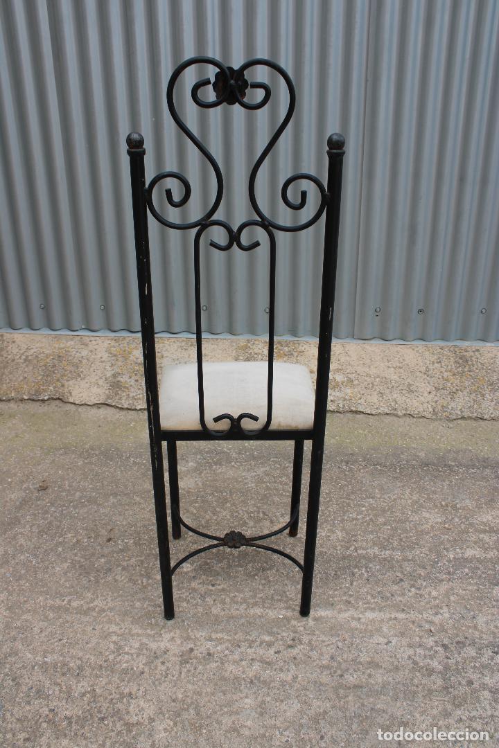 Antig&uuml;edades: silla recibidor de forja - Foto 3