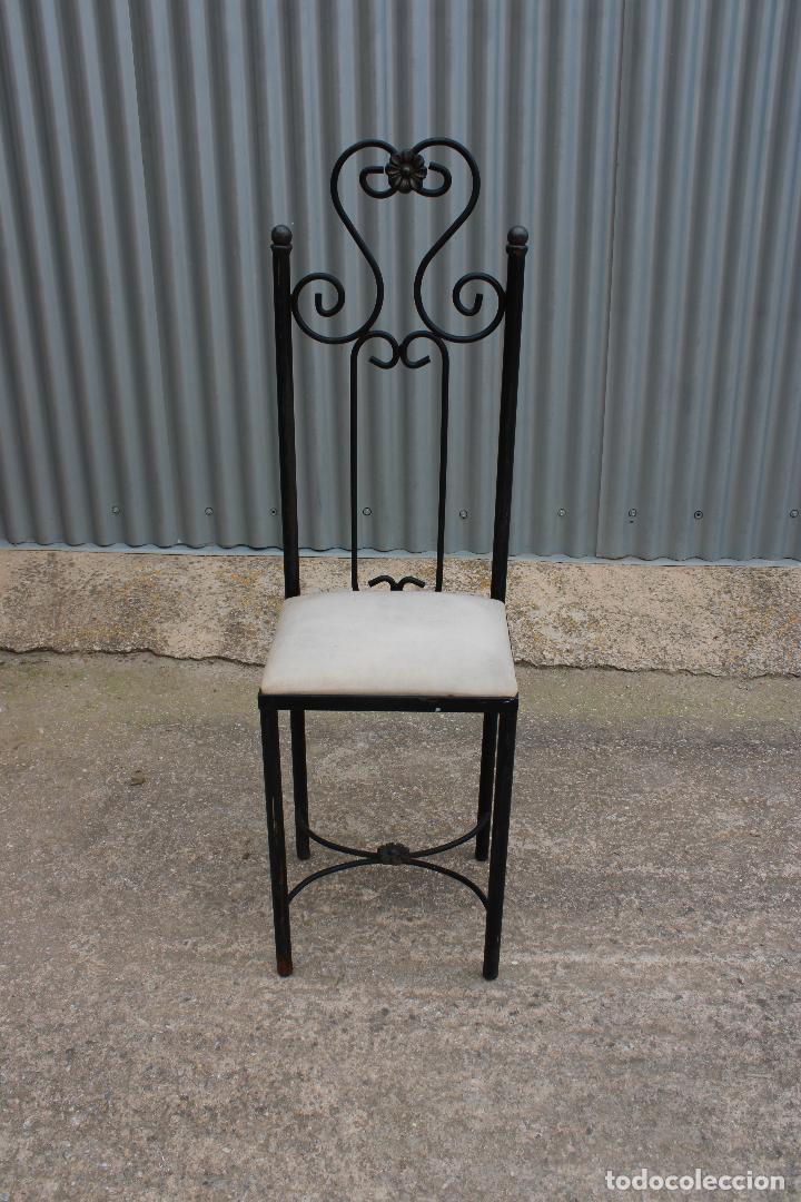 Antig&uuml;edades: silla recibidor de forja - Foto 1