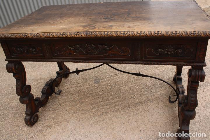 Antig&uuml;edades: antigua mesa castellana - Foto 9