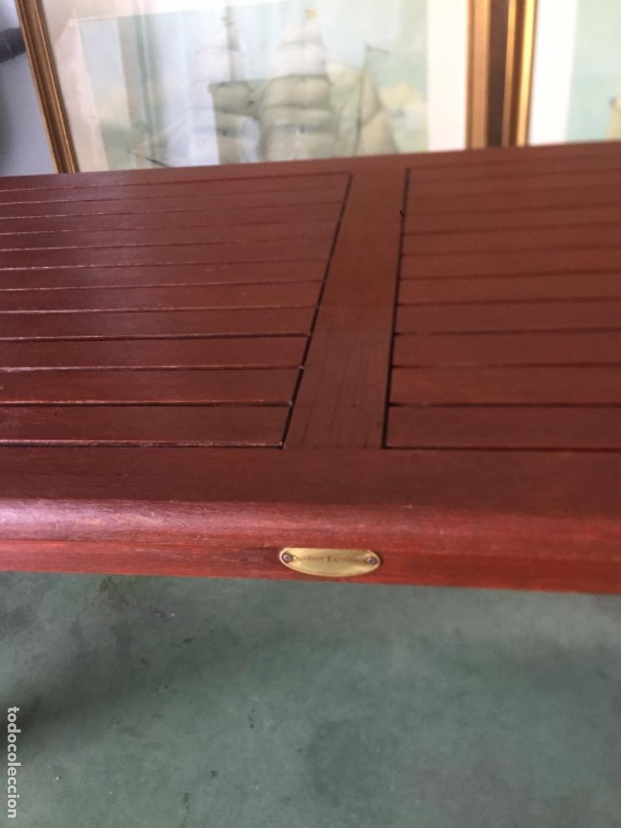 Antig&uuml;edades: Robusta e impecable mesa de madera de haya, pesada y rectangular. Perfecto estado. - Foto 1