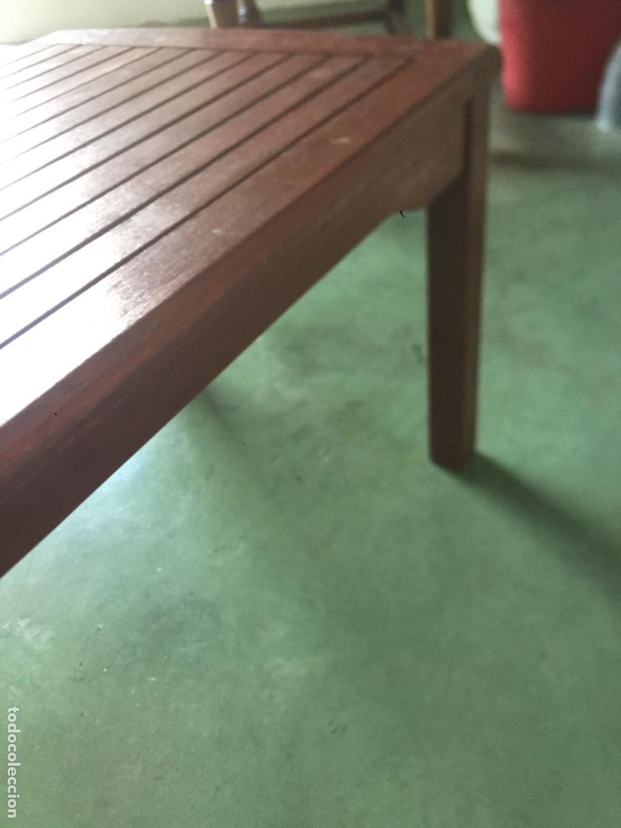 Antig&uuml;edades: Robusta e impecable mesa de madera de haya, pesada y rectangular. Perfecto estado. - Foto 4