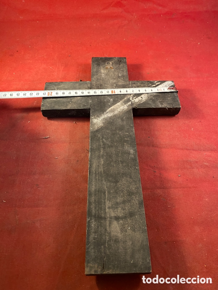 Antig&uuml;edades: Cruz de madera - Foto 3
