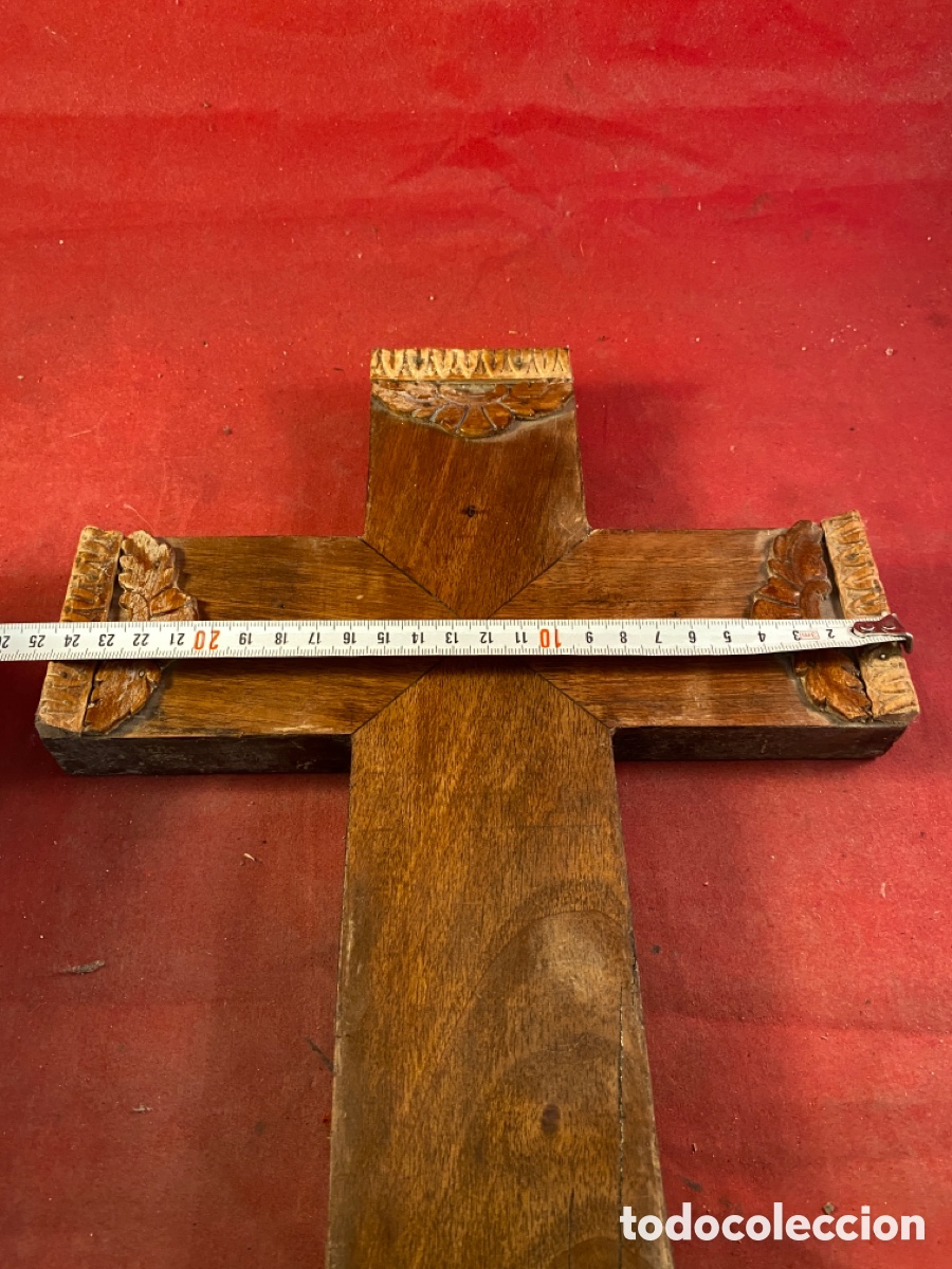Antig&uuml;edades: Cruz de madera - Foto 3
