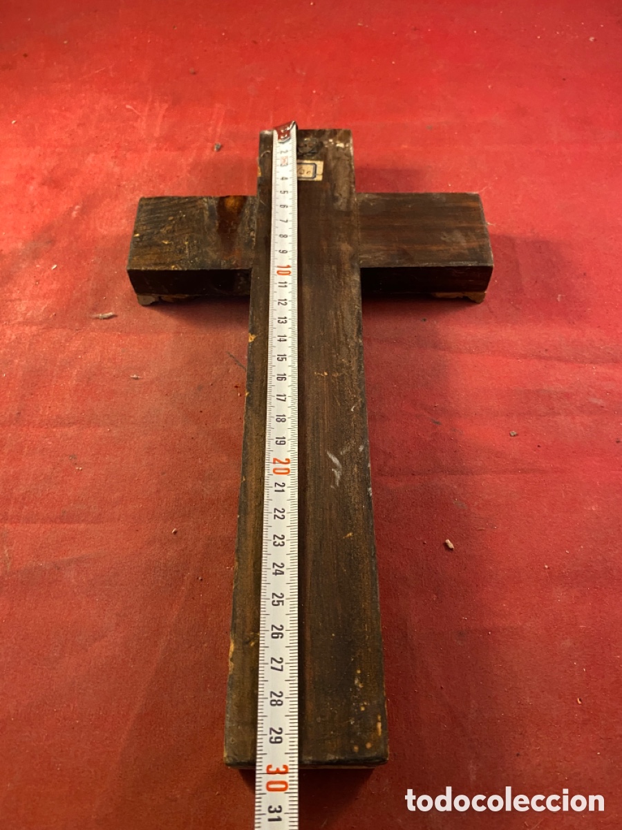 Antig&uuml;edades: Cruz de madera - Foto 3
