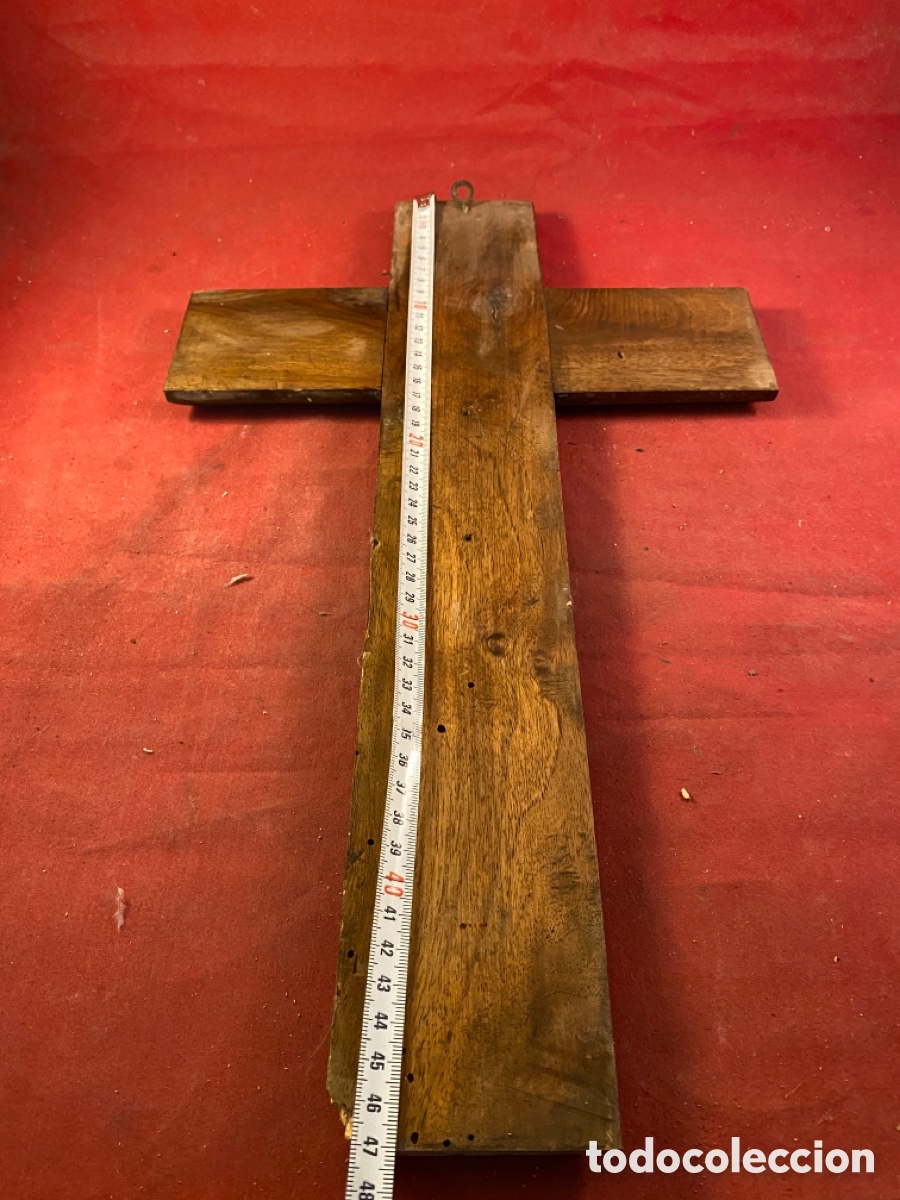 Antig&uuml;edades: Cruz de madera - Foto 2