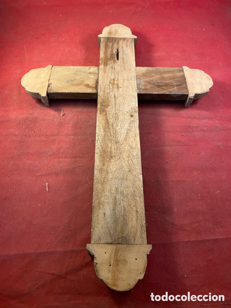 Antig&uuml;edades: Cruz de madera - Foto 2