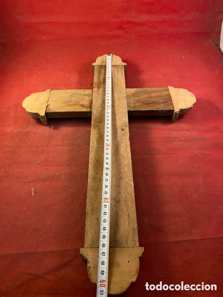 Antig&uuml;edades: Cruz de madera - Foto 3