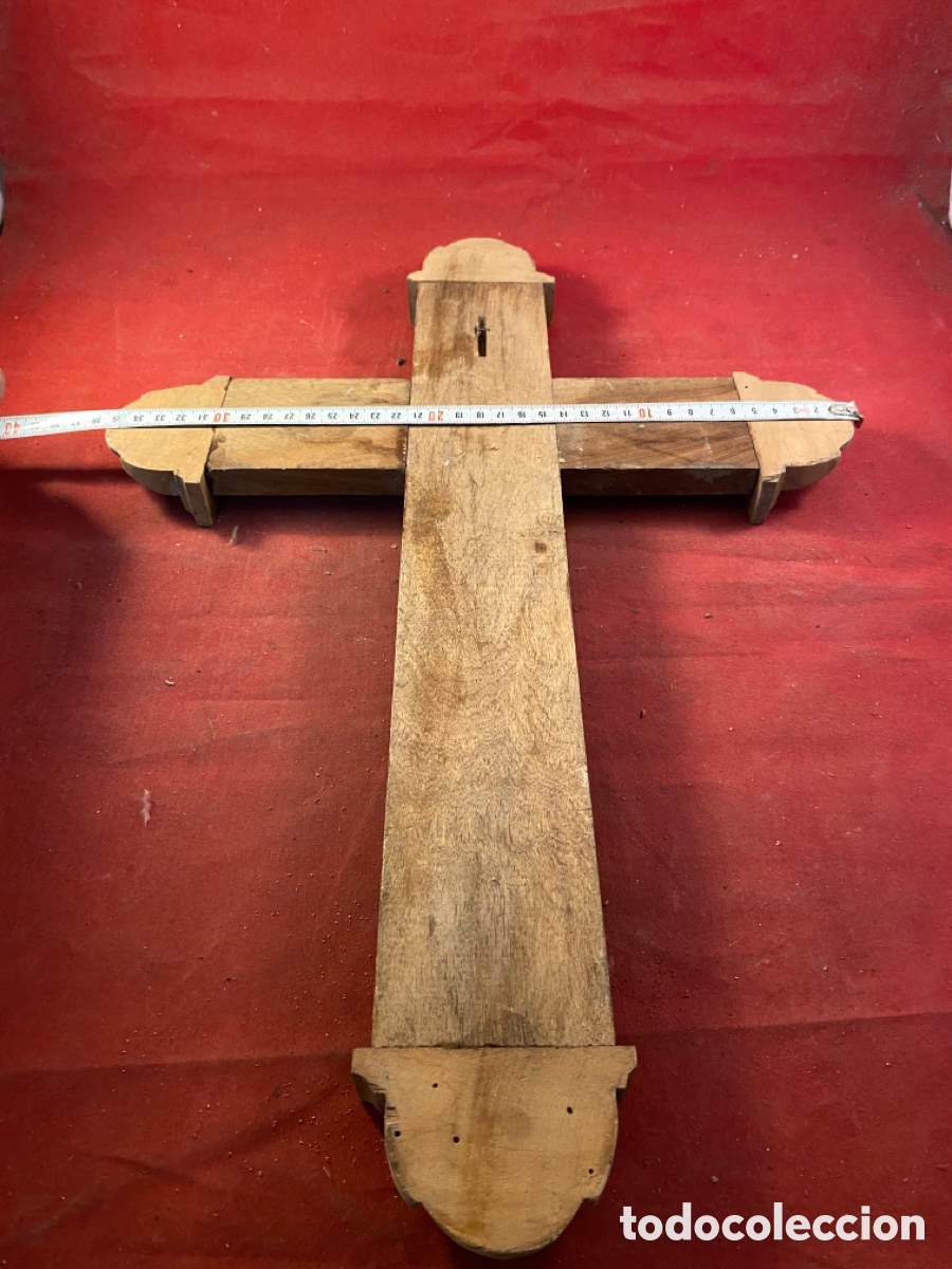 Antig&uuml;edades: Cruz de madera - Foto 4