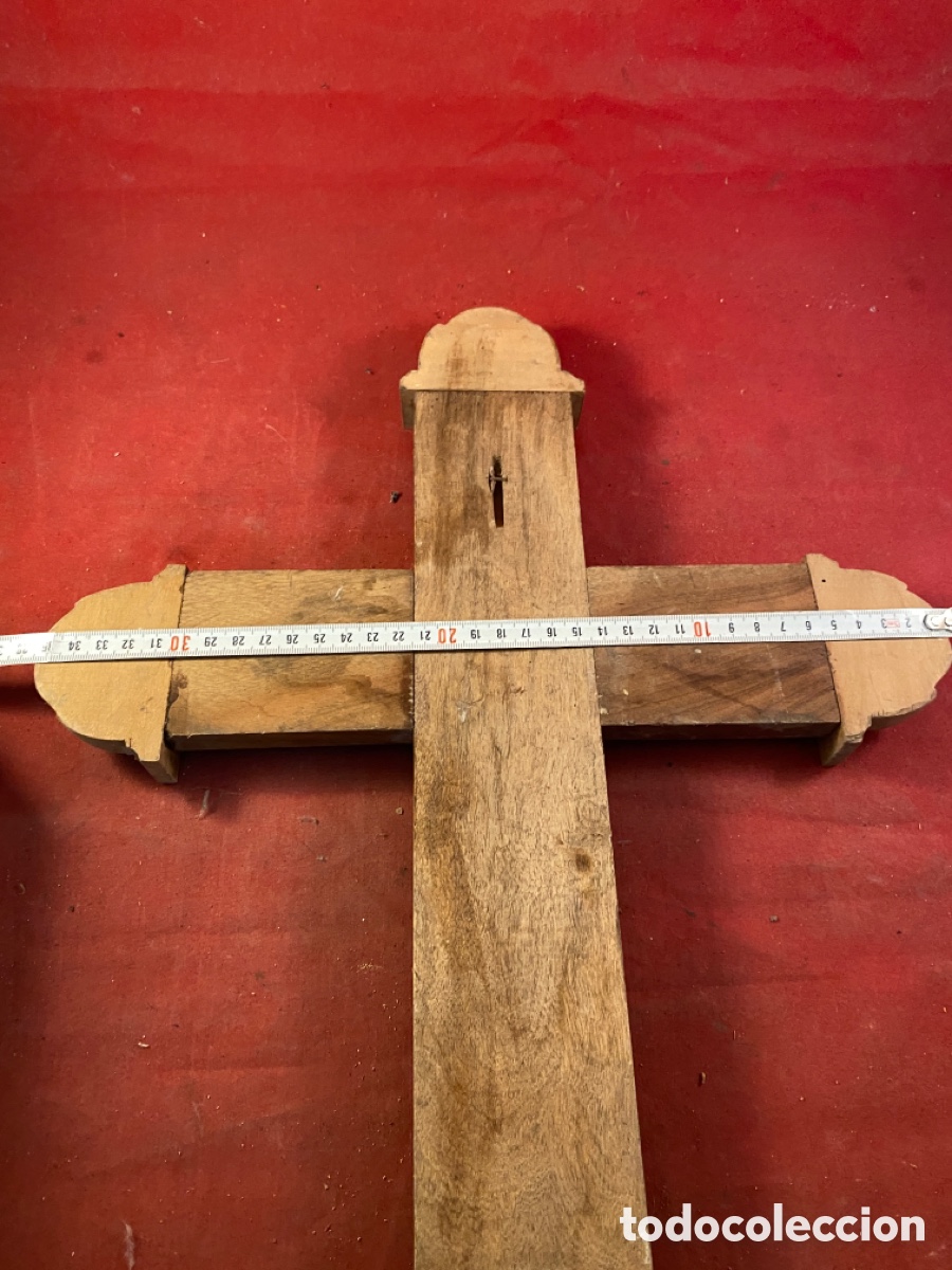 Antig&uuml;edades: Cruz de madera - Foto 5