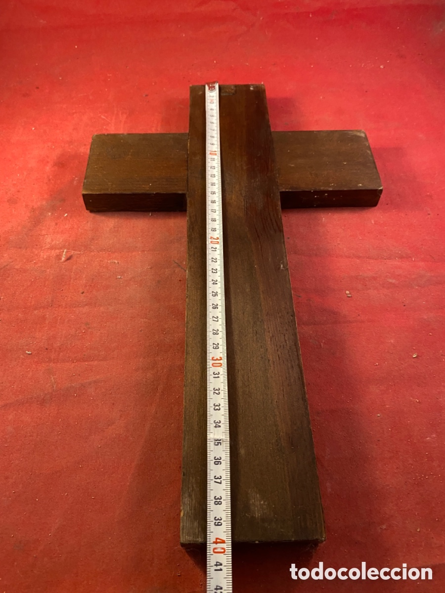 Antig&uuml;edades: Cruz de madera - Foto 3
