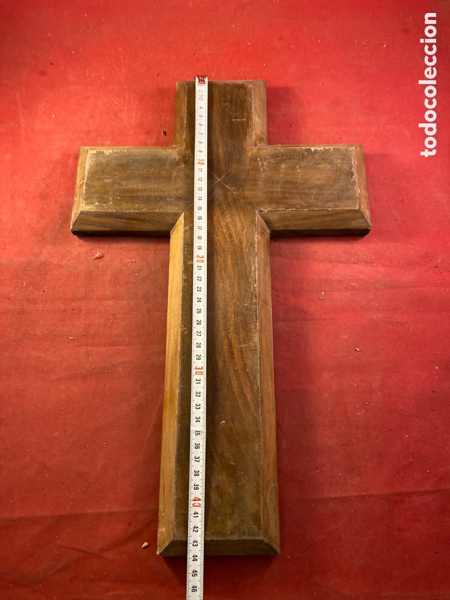 Antig&uuml;edades: Cruz de madera - Foto 3