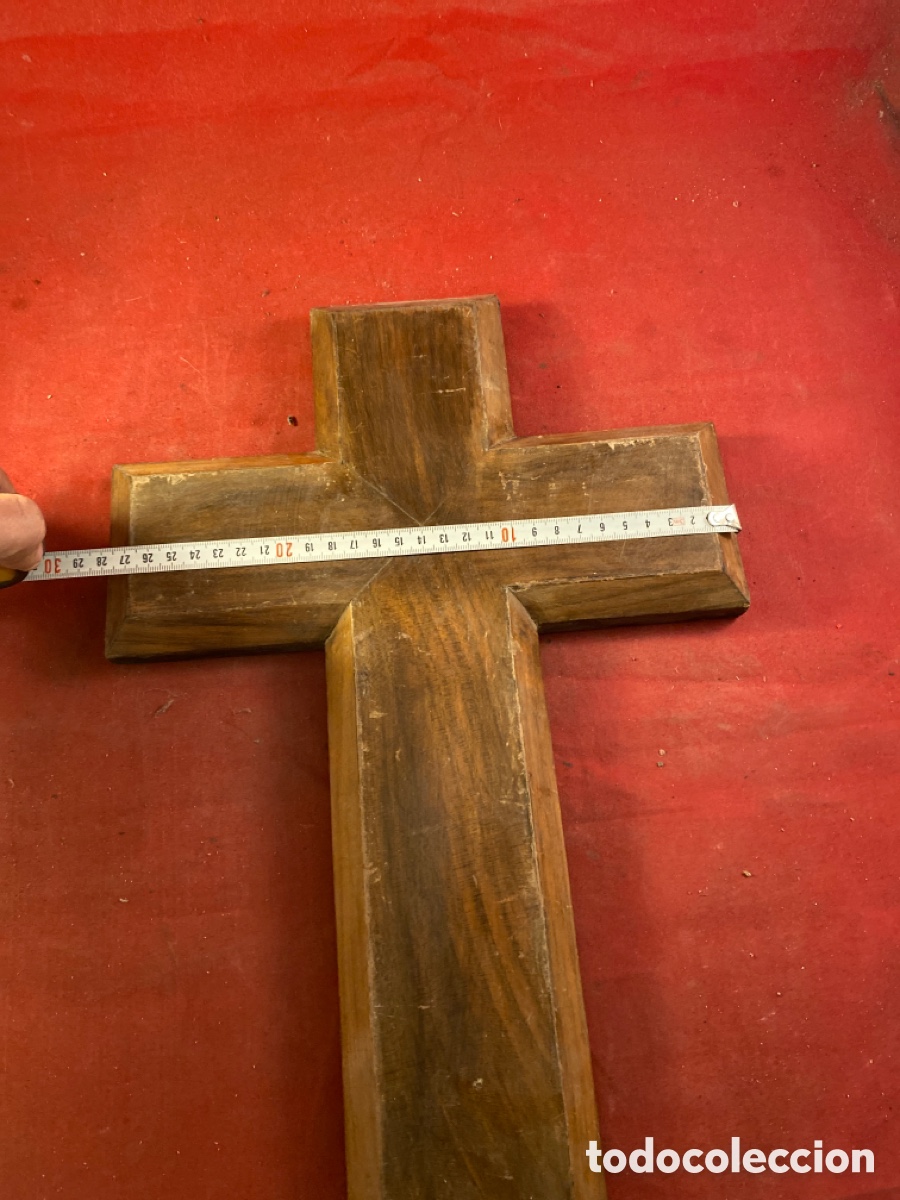 Antig&uuml;edades: Cruz de madera - Foto 4