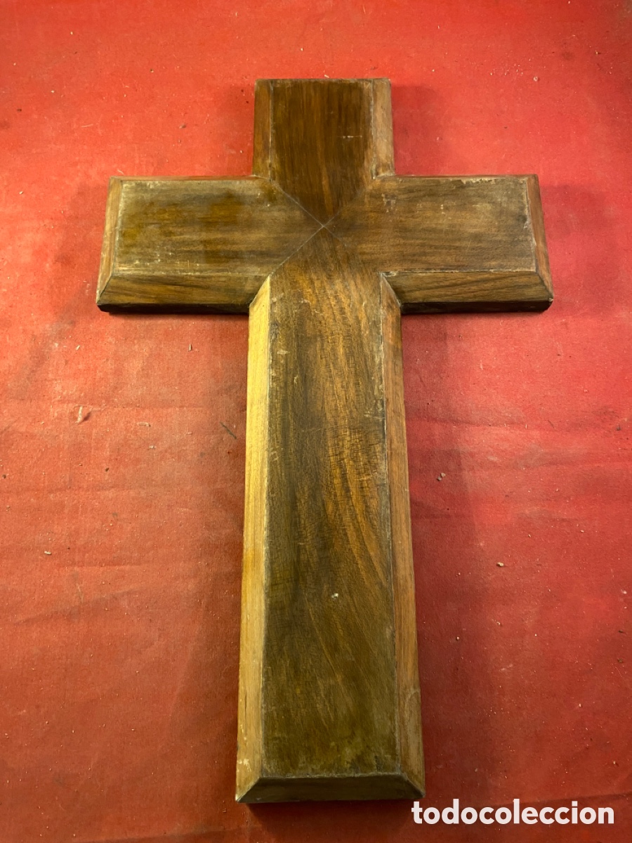 Antig&uuml;edades: Cruz de madera - Foto 1