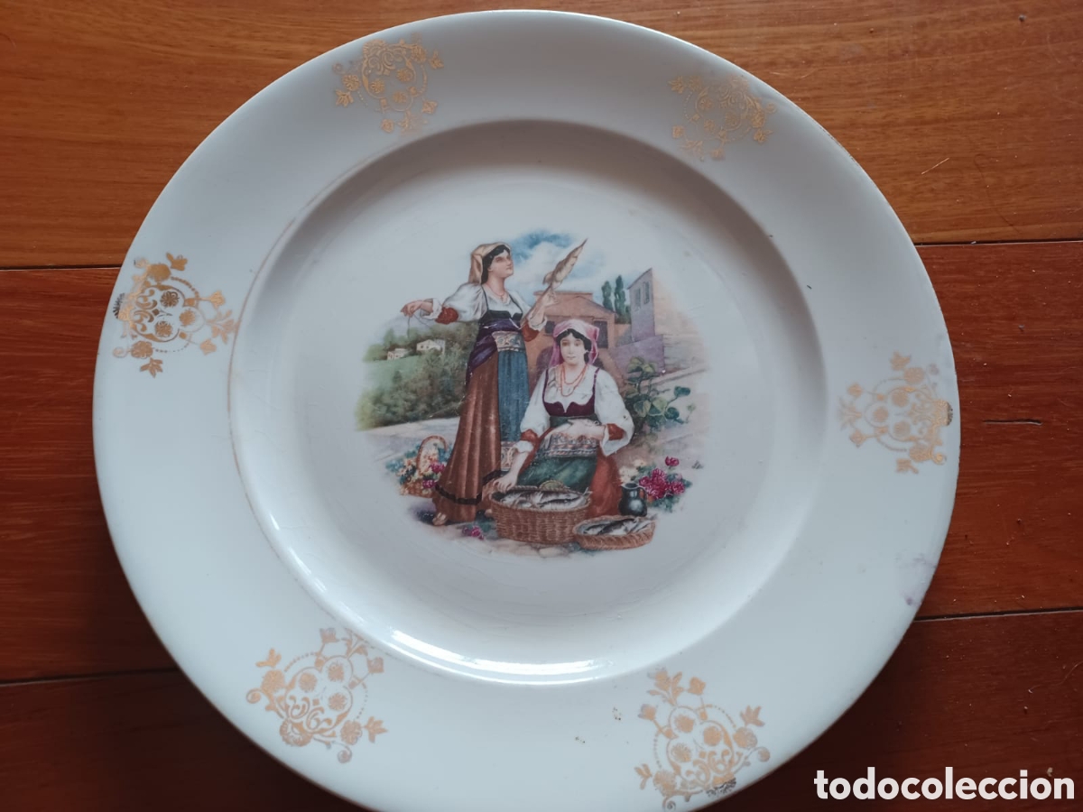 Antig&uuml;edades: Espectacular plato antiguo sellado - Foto 1