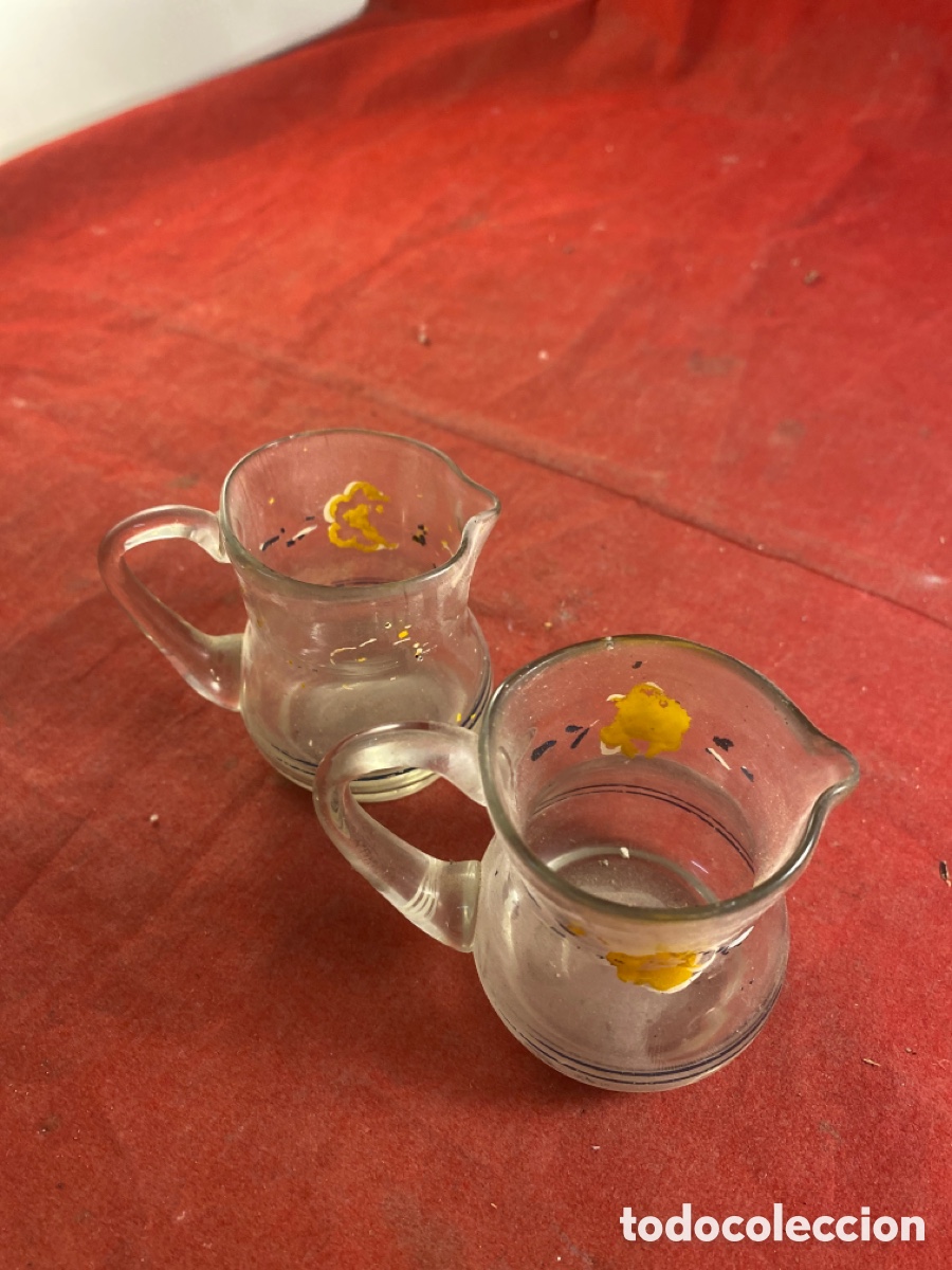 Antig&uuml;edades: PAREJA VASITOS CRISTAL - Foto 5
