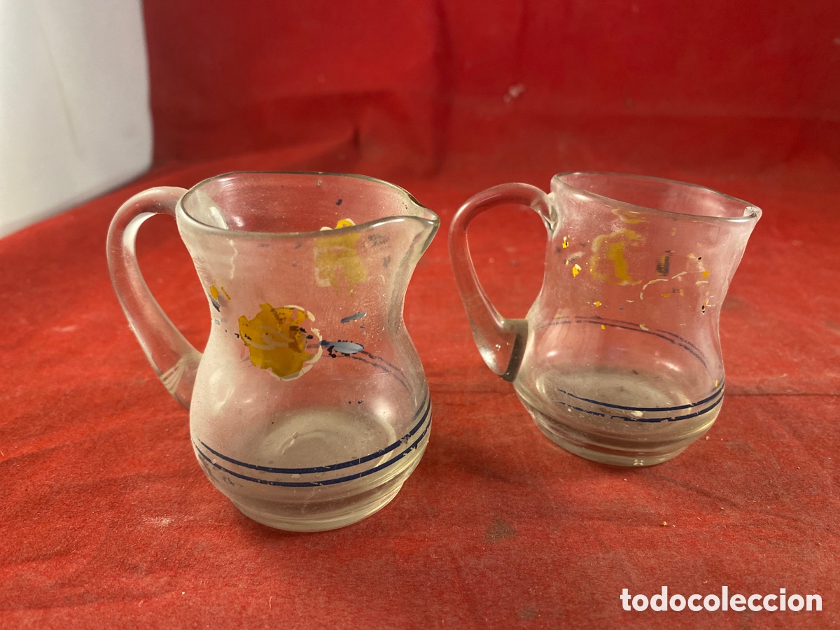 Antig&uuml;edades: PAREJA VASITOS CRISTAL - Foto 1