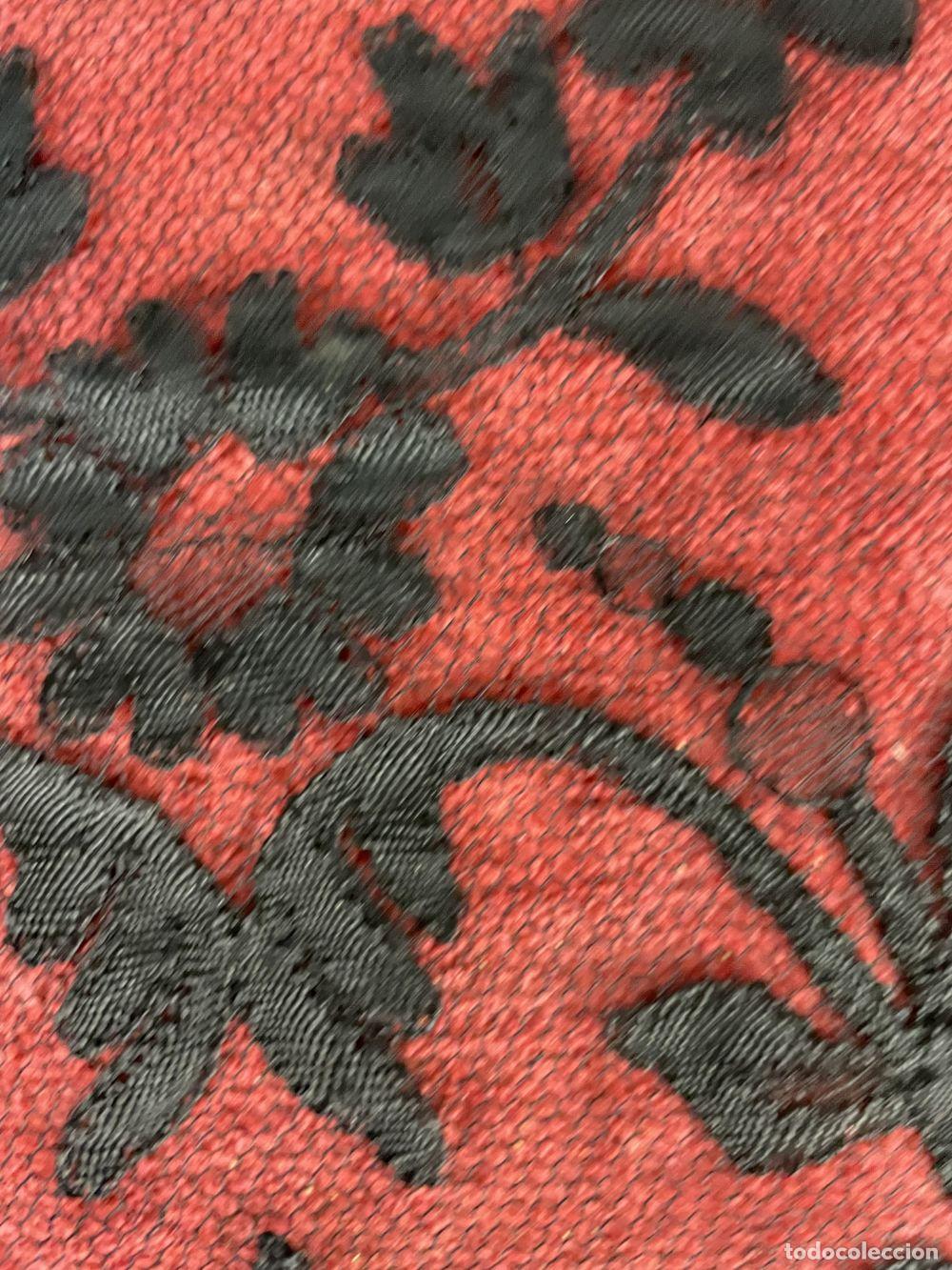 Antig&uuml;edades: MANTILLA RECTANGULAR DE TUL. BORDADA A MANO. ESPA&Ntilde;A. SIGLO XIX - Foto 10