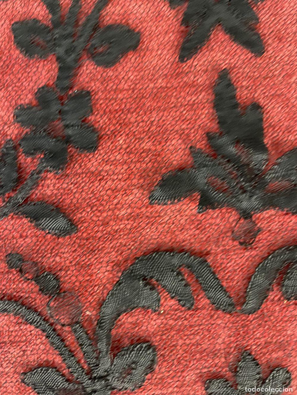 Antig&uuml;edades: MANTILLA RECTANGULAR DE TUL. BORDADA A MANO. ESPA&Ntilde;A. SIGLO XIX - Foto 18