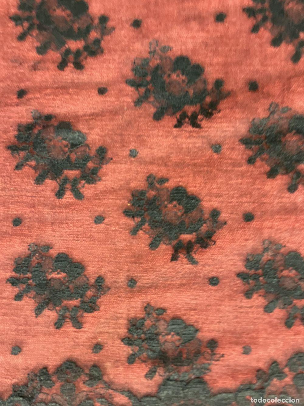 Antig&uuml;edades: MANTILLA RECTANGULAR DE TUL. BORDADA A MANO. ESPA&Ntilde;A. SIGLO XIX - Foto 14